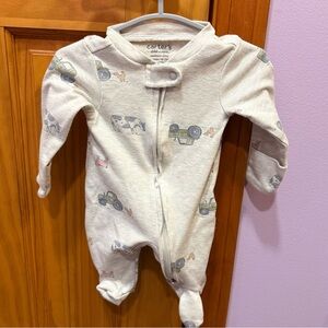 Carter's Cream Farm Print Footie